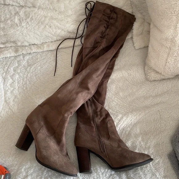 Charlotte Russe Shoes Charlotte Russe Knee High Brown Boots